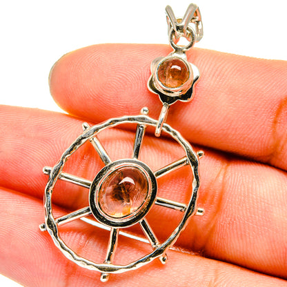 Rutilated Quartz Pendants handcrafted by Ana Silver Co - PD13801