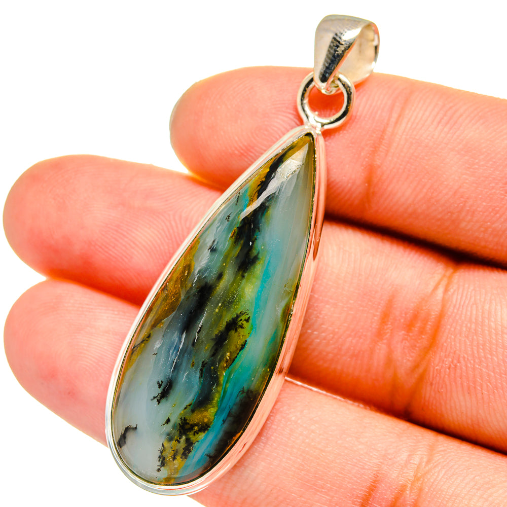 Peruvian Opal Pendants handcrafted by Ana Silver Co - PD13810