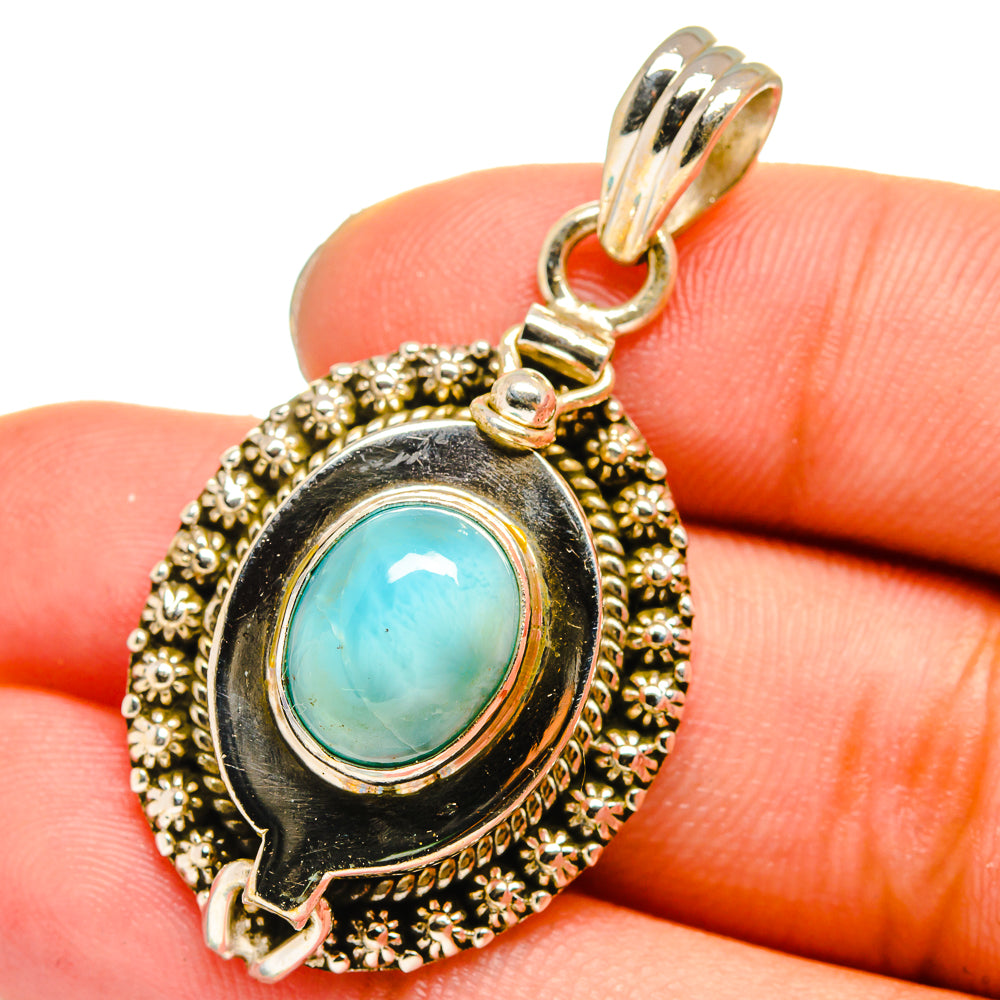 Larimar Pendants handcrafted by Ana Silver Co - PD13813