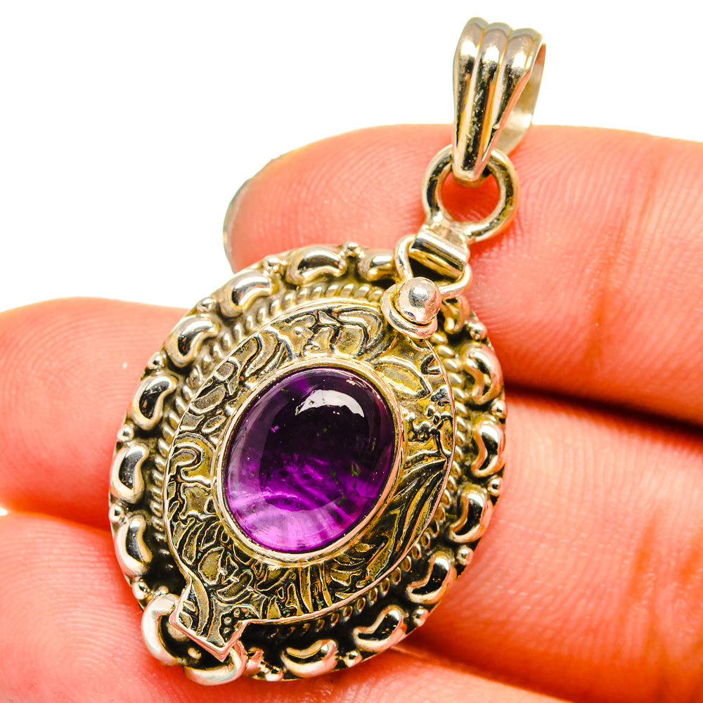Amethyst Pendants handcrafted by Ana Silver Co - PD13815