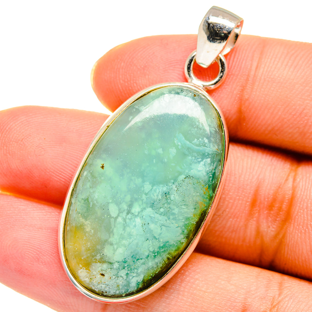 Peruvian Opal Pendants handcrafted by Ana Silver Co - PD13818