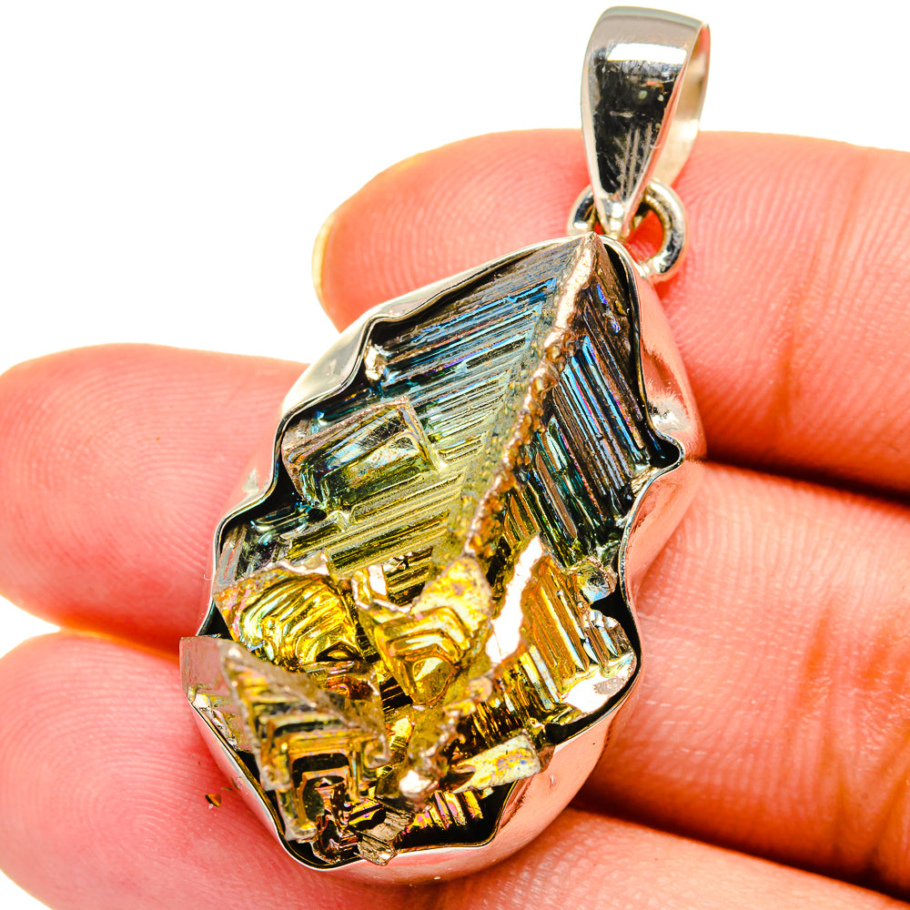 Bismuth Crystal Pendants handcrafted by Ana Silver Co - PD13827