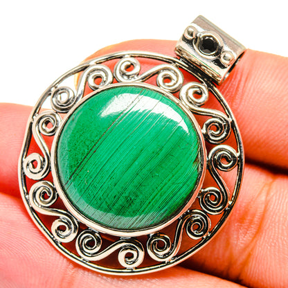 Malachite Pendants handcrafted by Ana Silver Co - PD13829