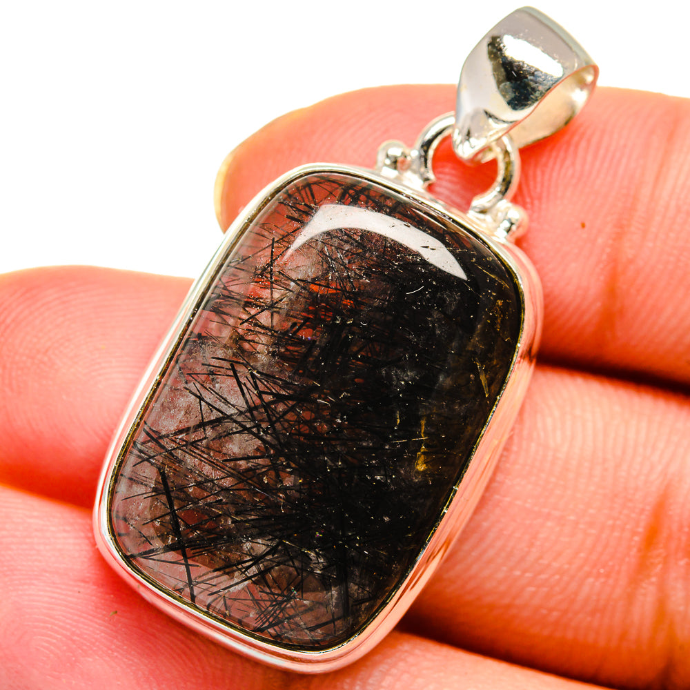 Tourmalinated Quartz Pendants handcrafted by Ana Silver Co - PD13836