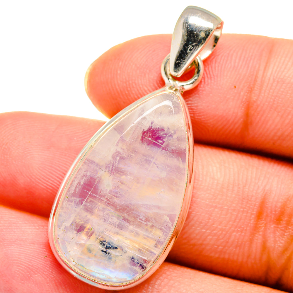 Rainbow Moonstone Pendants handcrafted by Ana Silver Co - PD13837