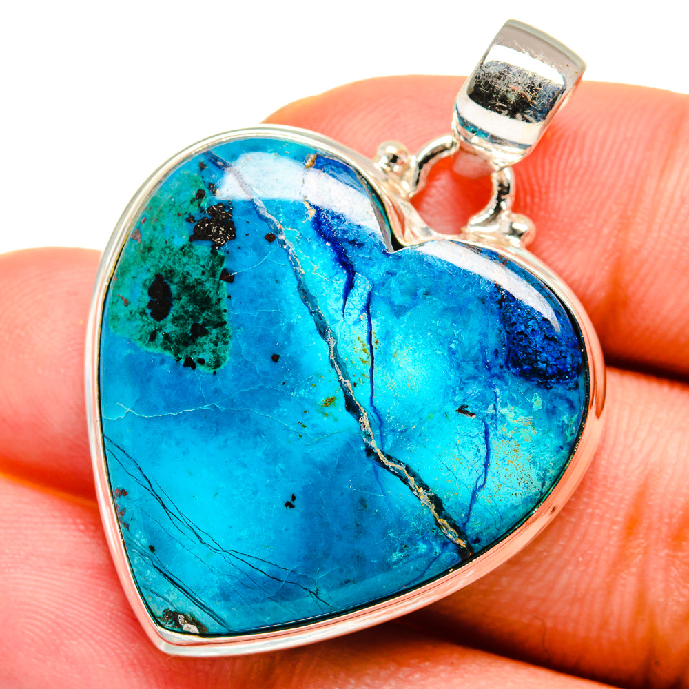 Chrysocolla Pendants handcrafted by Ana Silver Co - PD13844