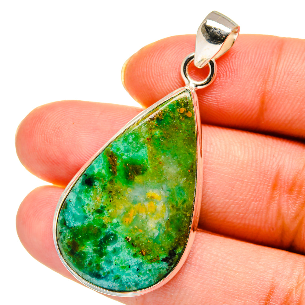 Peruvian Opal Pendants handcrafted by Ana Silver Co - PD13856