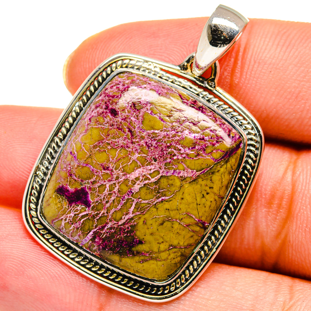 Stichtite Pendants handcrafted by Ana Silver Co - PD13857