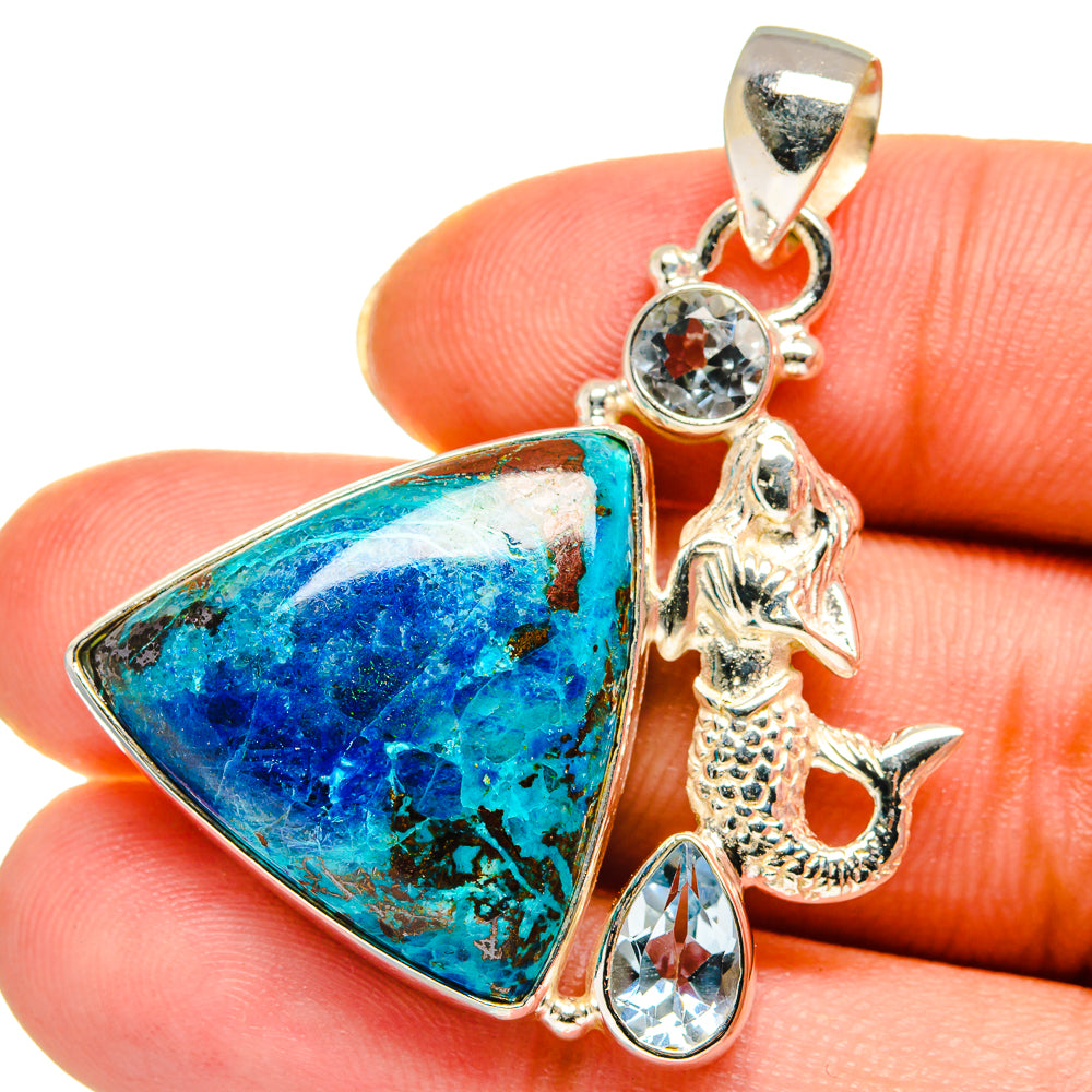 Shattuckite Pendants handcrafted by Ana Silver Co - PD13861