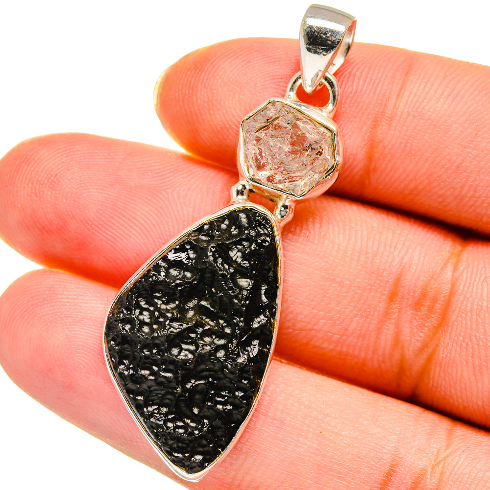 Tektite Pendants handcrafted by Ana Silver Co - PD13869
