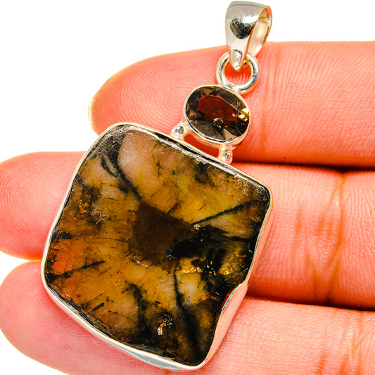 Chiastolite Pendants handcrafted by Ana Silver Co - PD13873