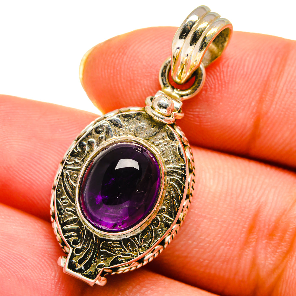 Amethyst Pendants handcrafted by Ana Silver Co - PD13874