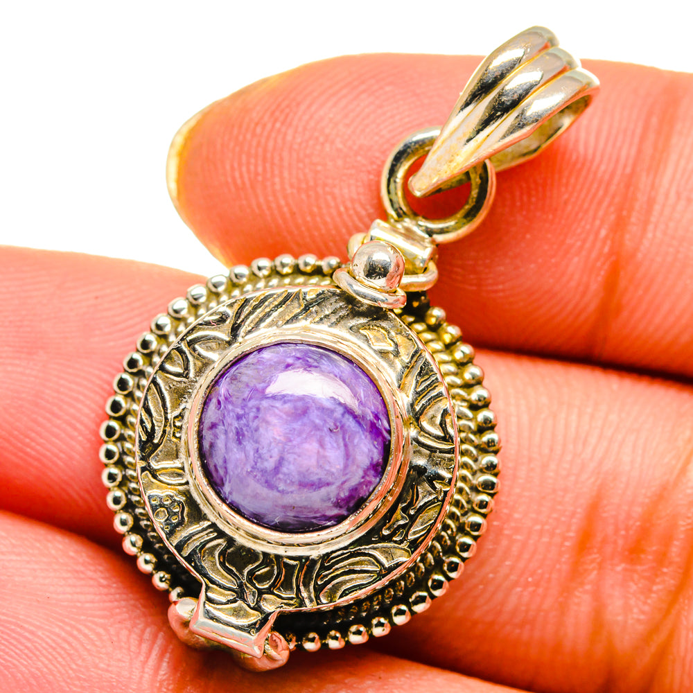 Charoite Pendants handcrafted by Ana Silver Co - PD13875