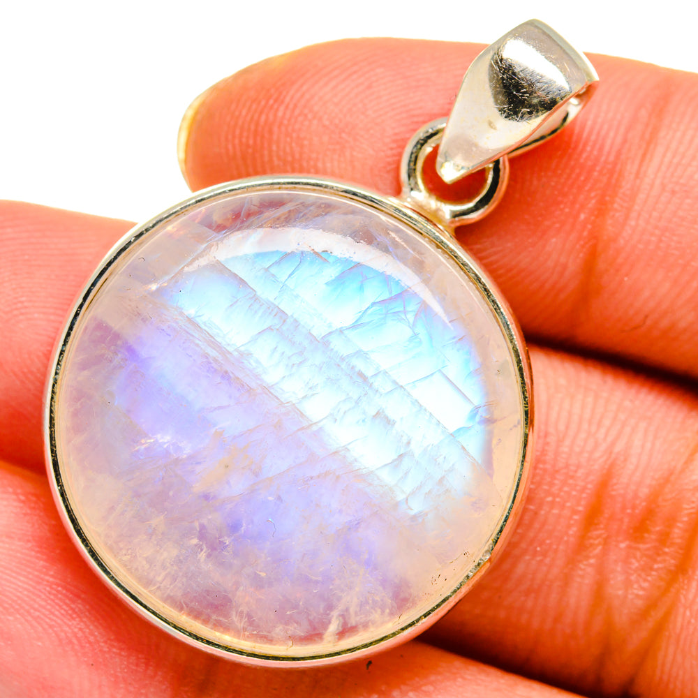 Rainbow Moonstone Pendants handcrafted by Ana Silver Co - PD13885