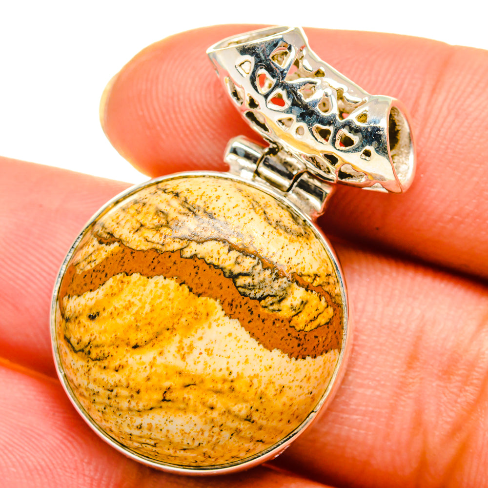 Picture Jasper Pendants handcrafted by Ana Silver Co - PD13896