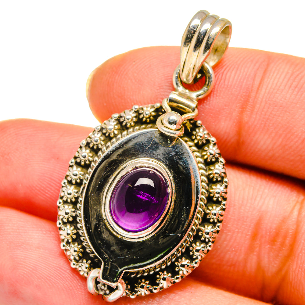 Amethyst Pendants handcrafted by Ana Silver Co - PD13908