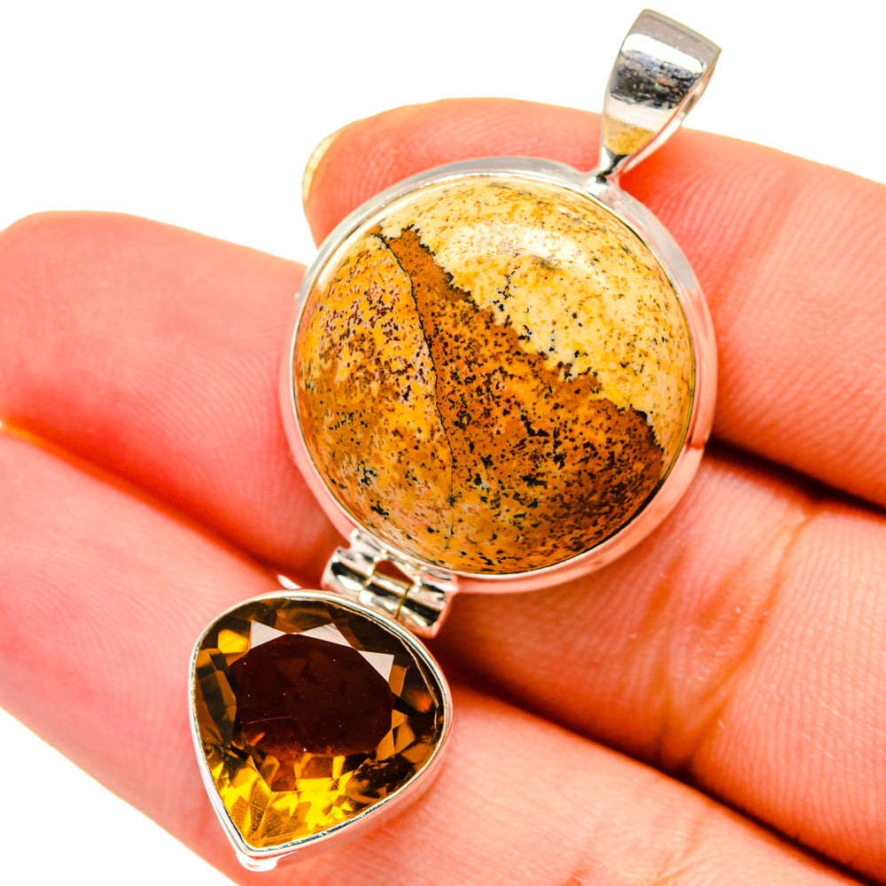 Picture Jasper Pendants handcrafted by Ana Silver Co - PD13919