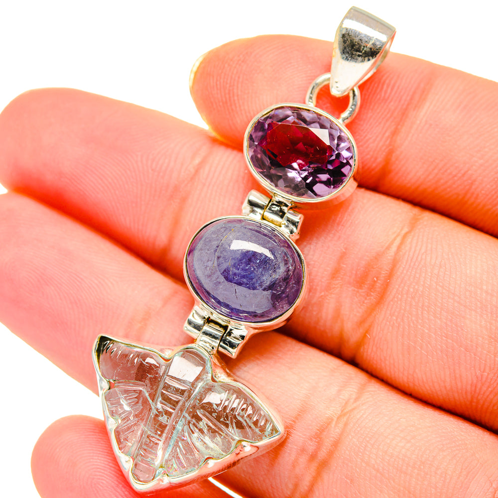 Aquamarine Pendants handcrafted by Ana Silver Co - PD13921