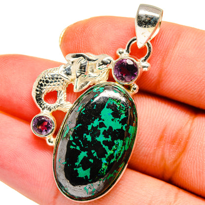 Shattuckite Pendants handcrafted by Ana Silver Co - PD13922