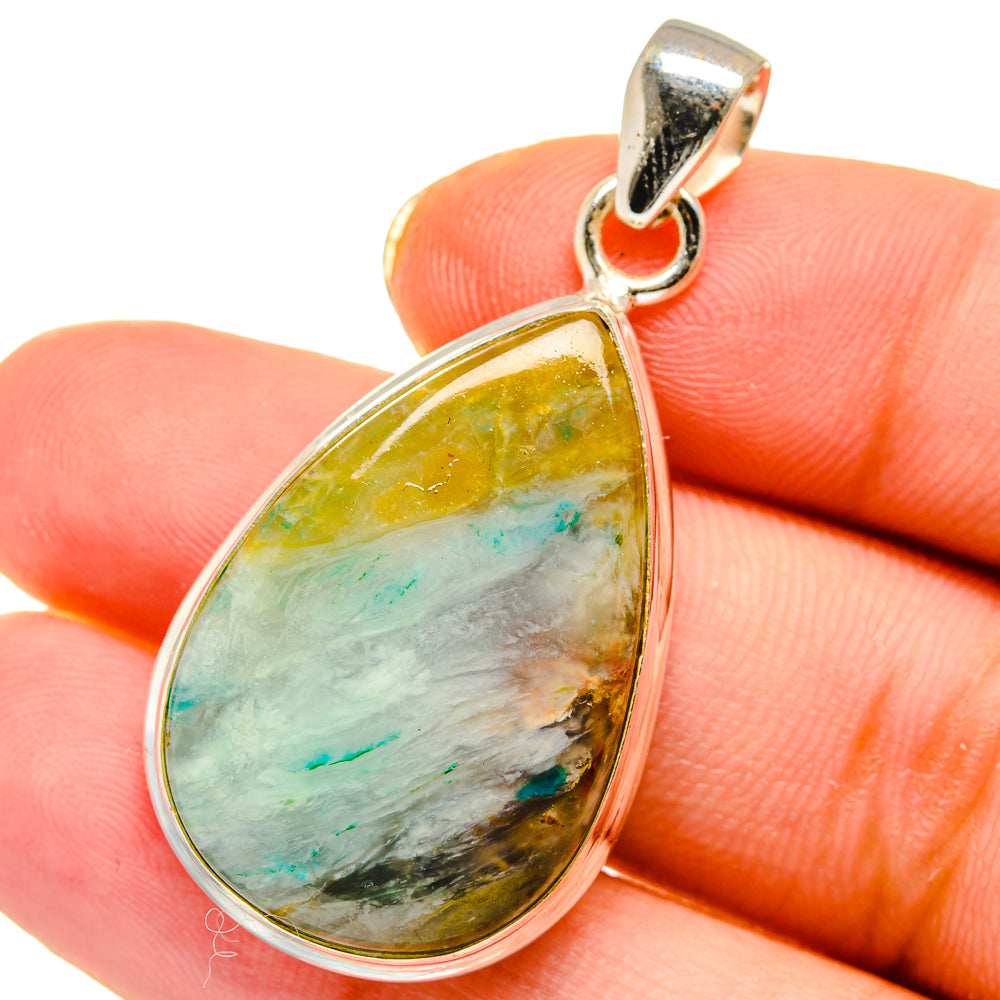 Peruvian Opal Pendants handcrafted by Ana Silver Co - PD13931