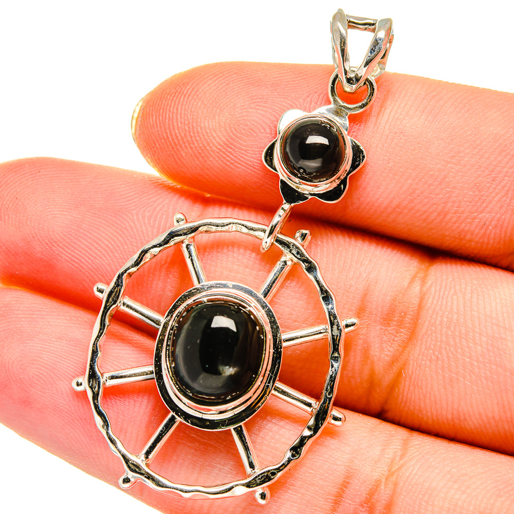 Black Onyx Pendants handcrafted by Ana Silver Co - PD13943