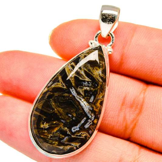 Turkish Tube Agate Pendants handcrafted by Ana Silver Co - PD13946
