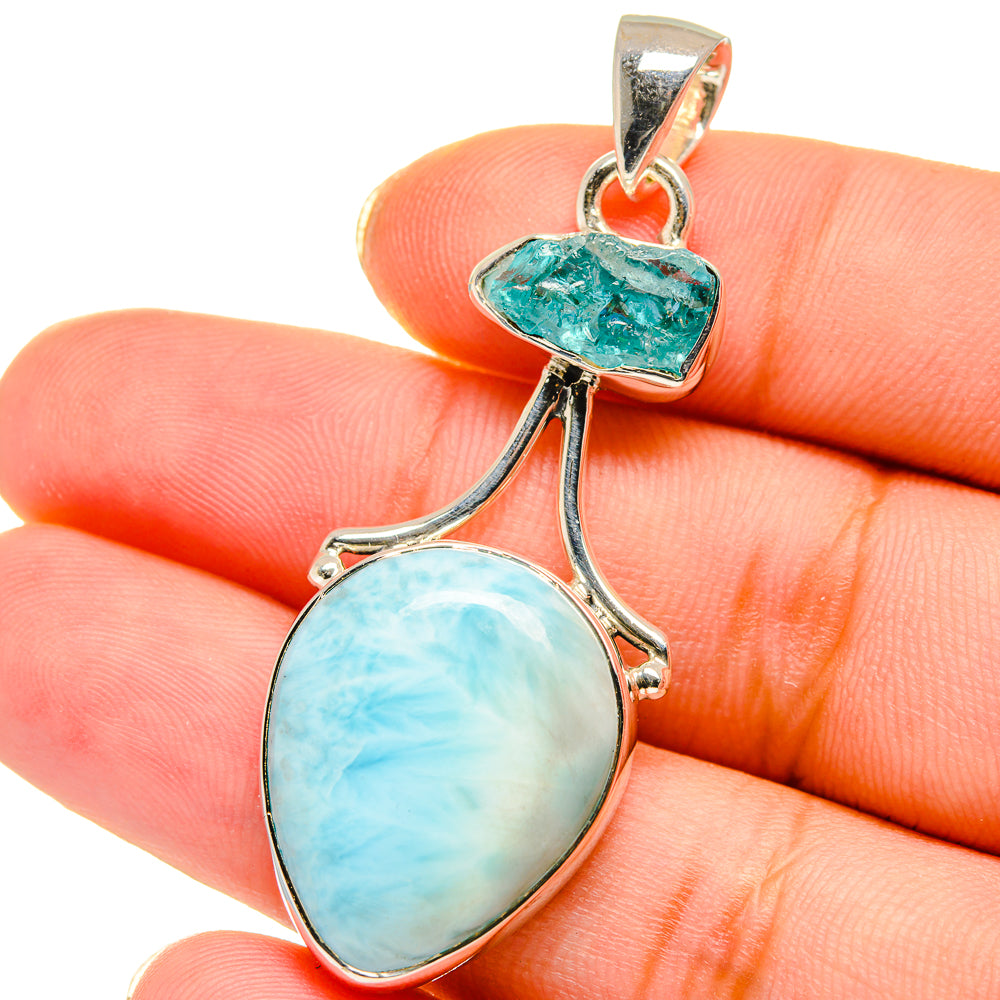 Larimar Pendants handcrafted by Ana Silver Co - PD13956