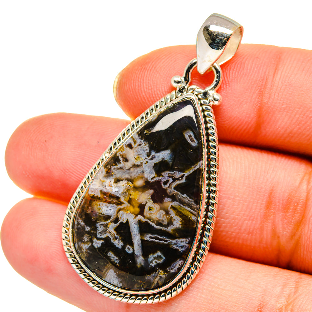 Turkish Tube Agate Pendants handcrafted by Ana Silver Co - PD13963