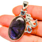 Labradorite, Blue Topaz Pendants handcrafted by Ana Silver Co - PD13984