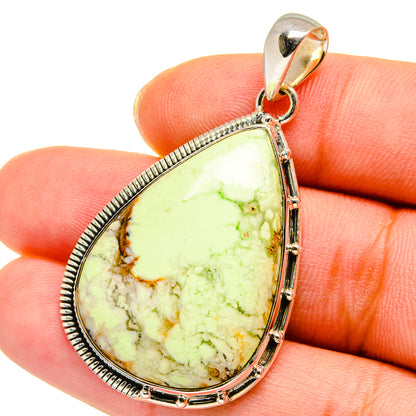 Lemon Chrysoprase Pendants handcrafted by Ana Silver Co - PD13985
