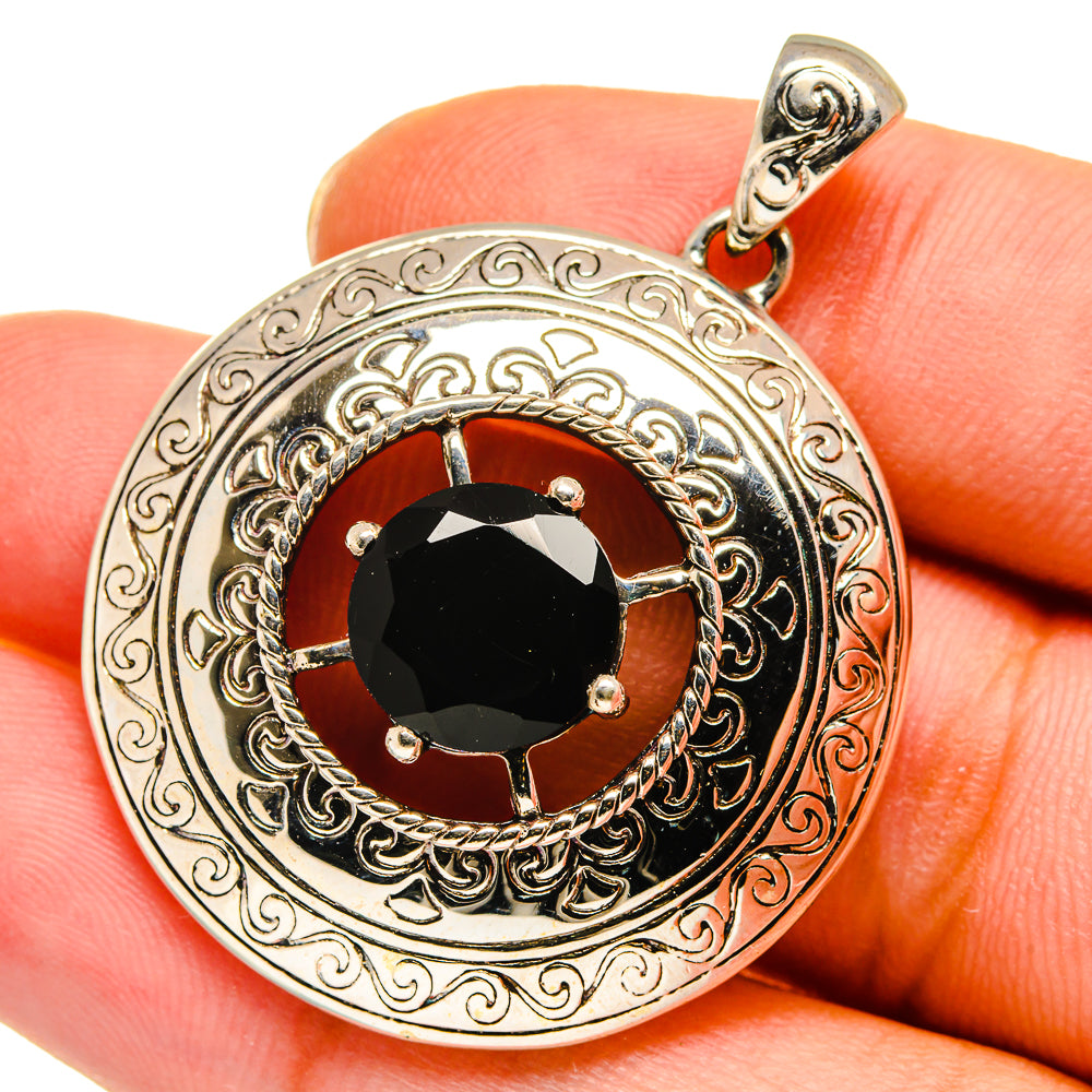 Black Onyx Pendants handcrafted by Ana Silver Co - PD13989