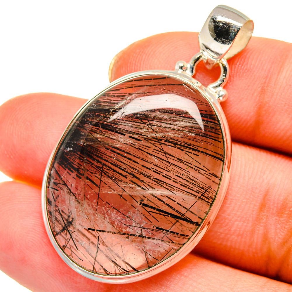 Tourmalinated Quartz Pendants handcrafted by Ana Silver Co - PD13992