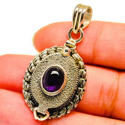 Amethyst Pendants handcrafted by Ana Silver Co - PD14006