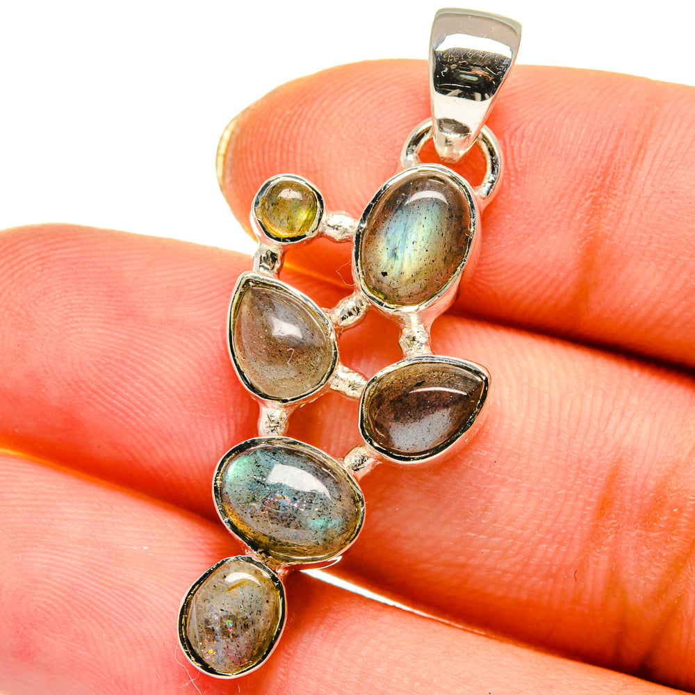 Labradorite Pendants handcrafted by Ana Silver Co - PD14009