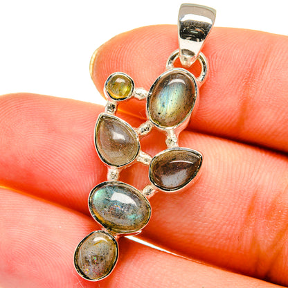 Labradorite Pendants handcrafted by Ana Silver Co - PD14009