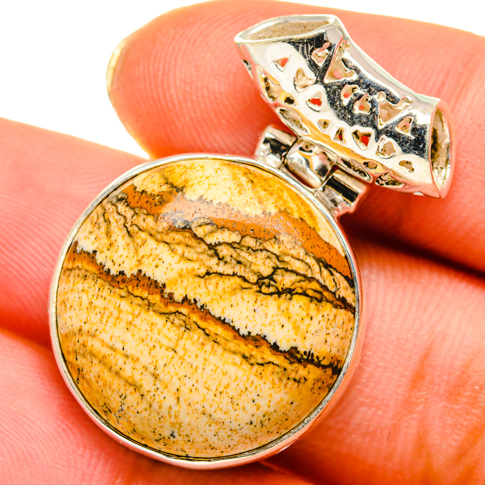 Picture Jasper Pendants handcrafted by Ana Silver Co - PD14016