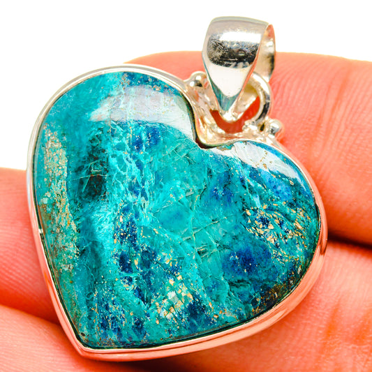 Chrysocolla Pendants handcrafted by Ana Silver Co - PD14044