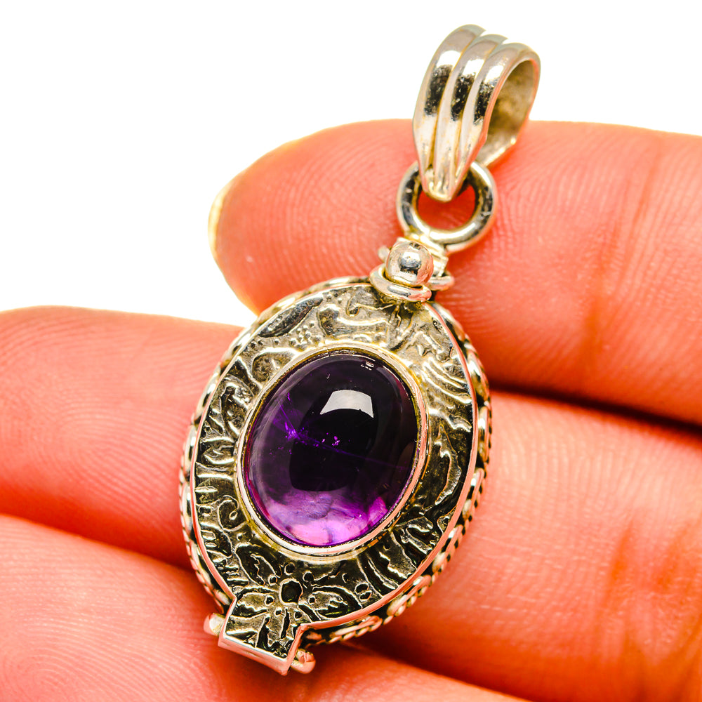Amethyst Pendants handcrafted by Ana Silver Co - PD14048