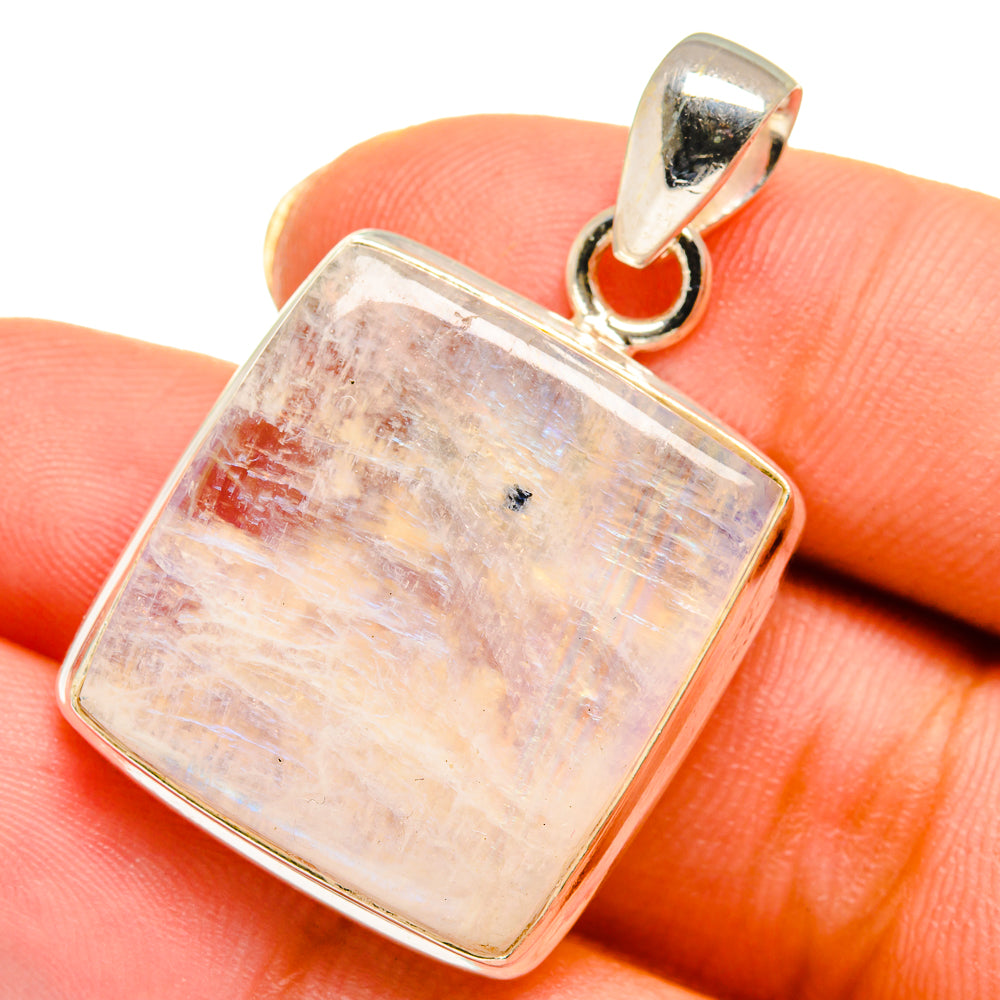 Rainbow Moonstone Pendants handcrafted by Ana Silver Co - PD14055