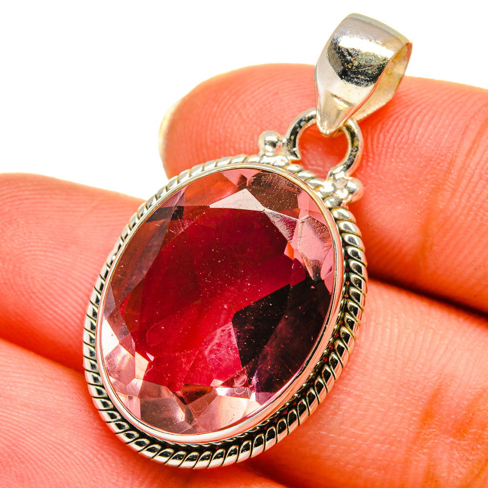 Color Change Alexandrite (lab.) Pendants handcrafted by Ana Silver Co - PD14058