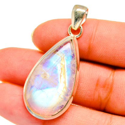 Rainbow Moonstone Pendants handcrafted by Ana Silver Co - PD14064
