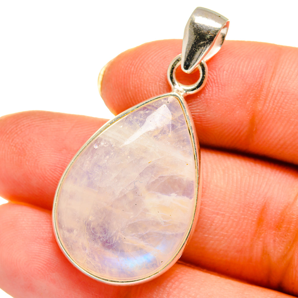 Rainbow Moonstone Pendants handcrafted by Ana Silver Co - PD14066