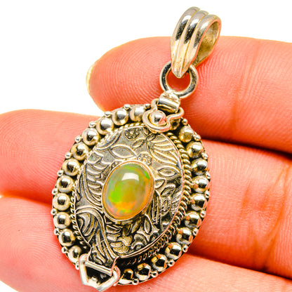 Ethiopian Opal Pendants handcrafted by Ana Silver Co - PD14073