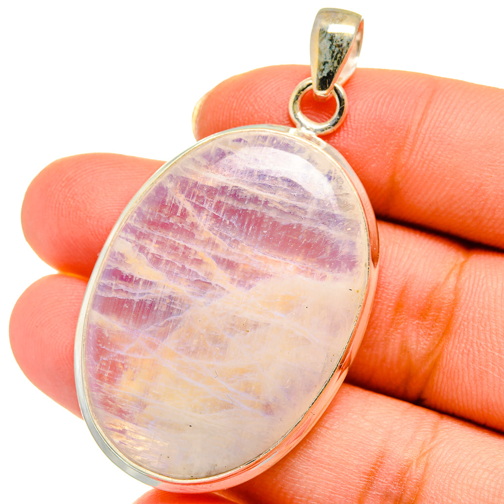 Rainbow Moonstone Pendants handcrafted by Ana Silver Co - PD14080