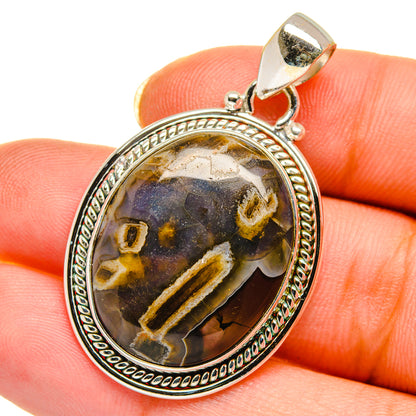 Turkish Tube Agate Pendants handcrafted by Ana Silver Co - PD14082