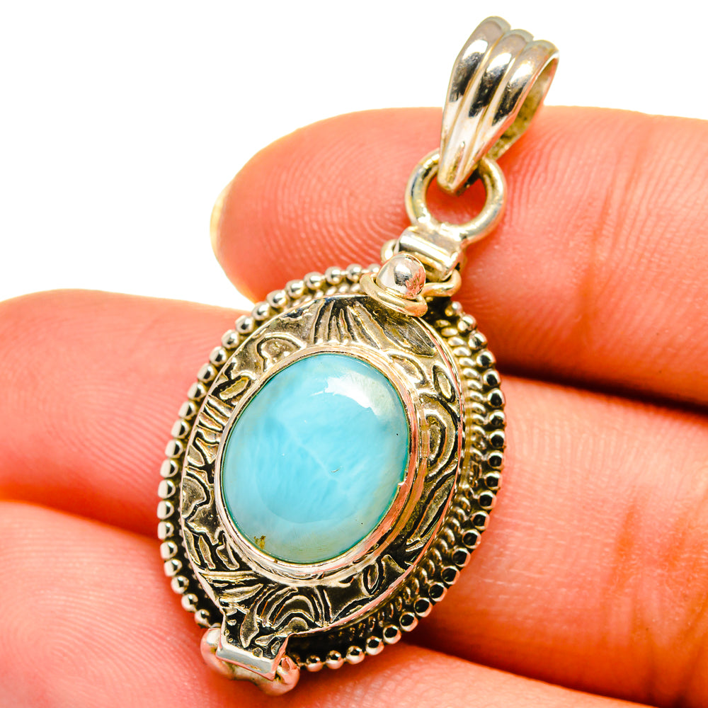 Larimar Pendants handcrafted by Ana Silver Co - PD14093