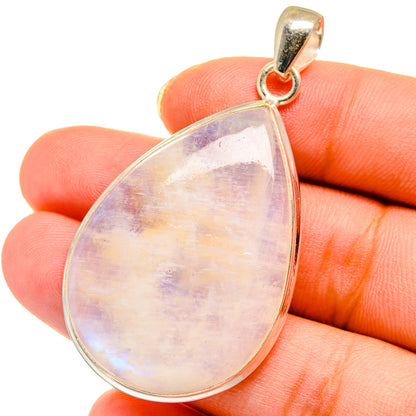 Rainbow Moonstone Pendants handcrafted by Ana Silver Co - PD14097