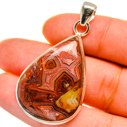Crazy Lace Agate Pendants handcrafted by Ana Silver Co - PD14098
