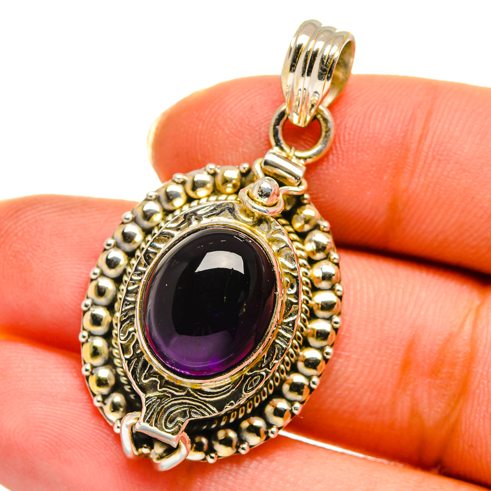 Amethyst Pendants handcrafted by Ana Silver Co - PD14111