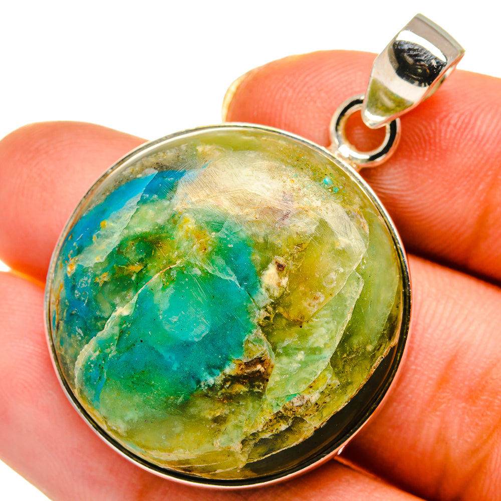 Peruvian Opal Pendants handcrafted by Ana Silver Co - PD14117